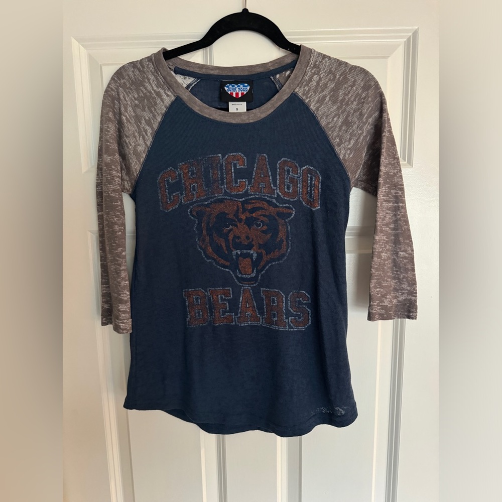 Chicago Bears Burnout 3/4 Sleeve - Size  S